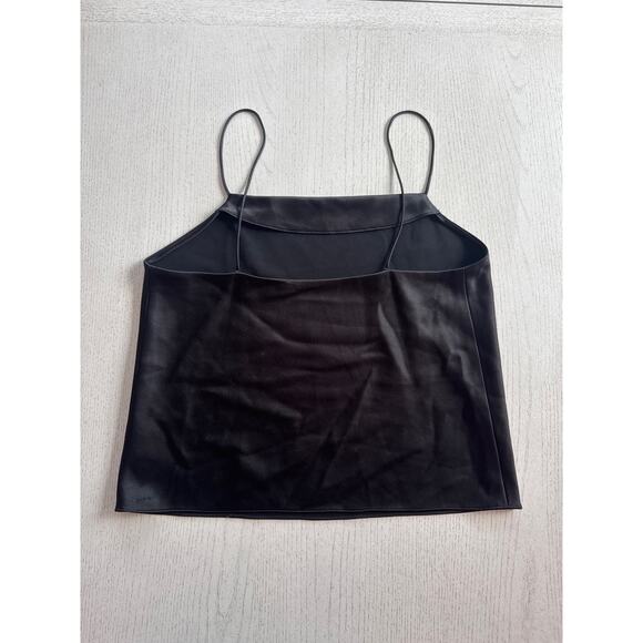 Unbranded Black Silky Tank Top Goth Whimisigoth Baddie (H) - Picture 4 of 7